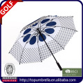 28 inches 8 ribs Golf umbrella with double canopies and air vents.